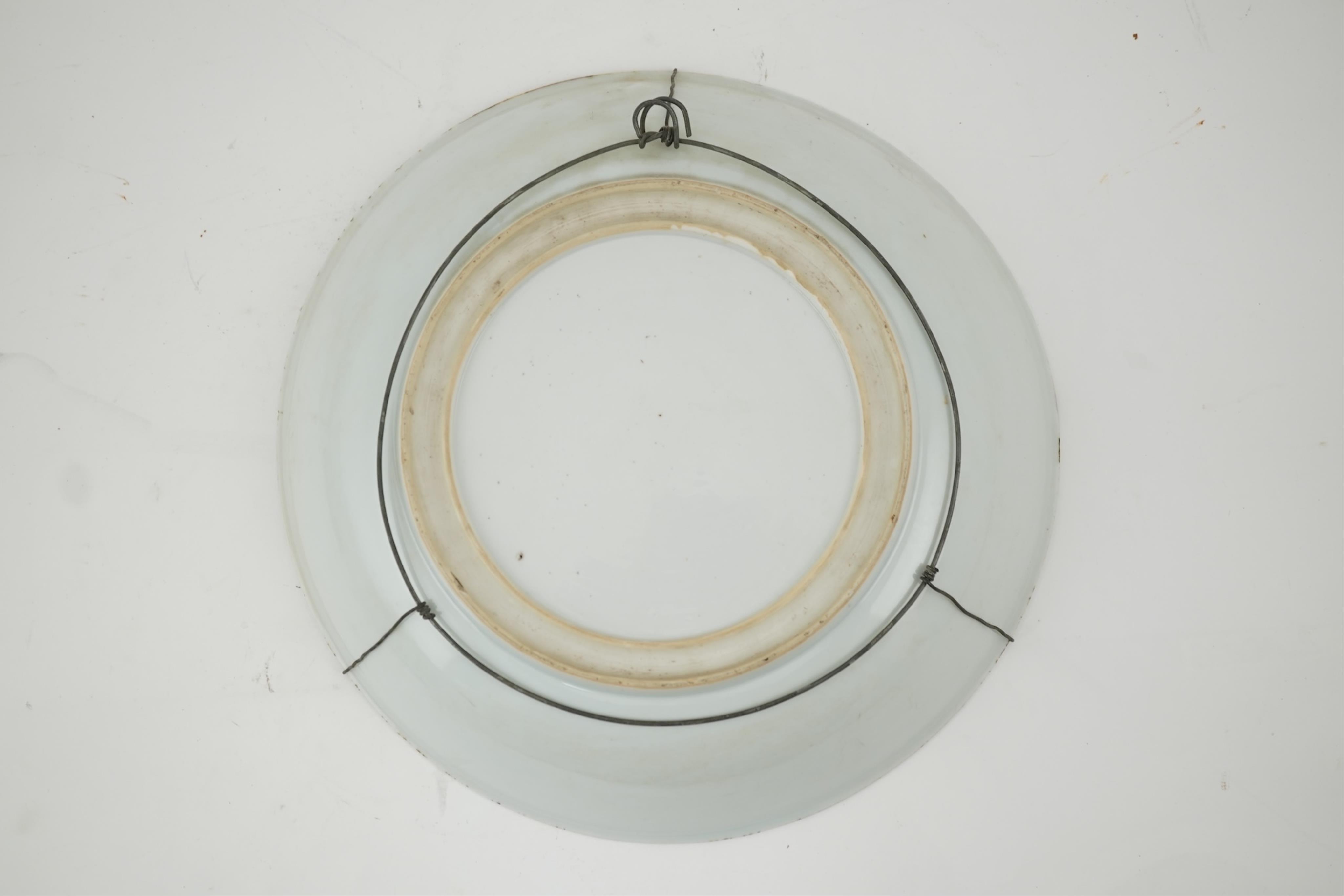 A good Japanese Arita blue and white dish, Genroku period (1688-1704)
